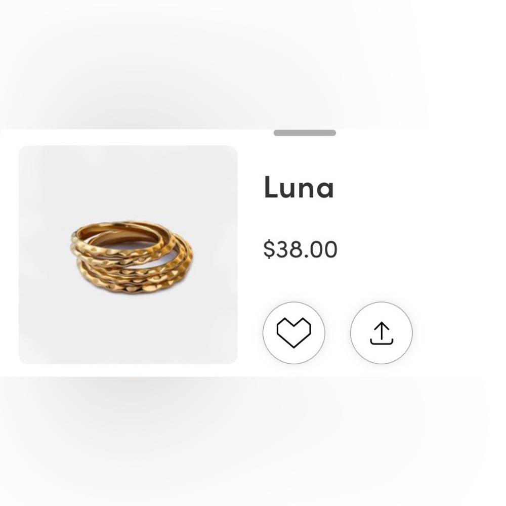 Victoria Emerson “Luna” stacking Ring set